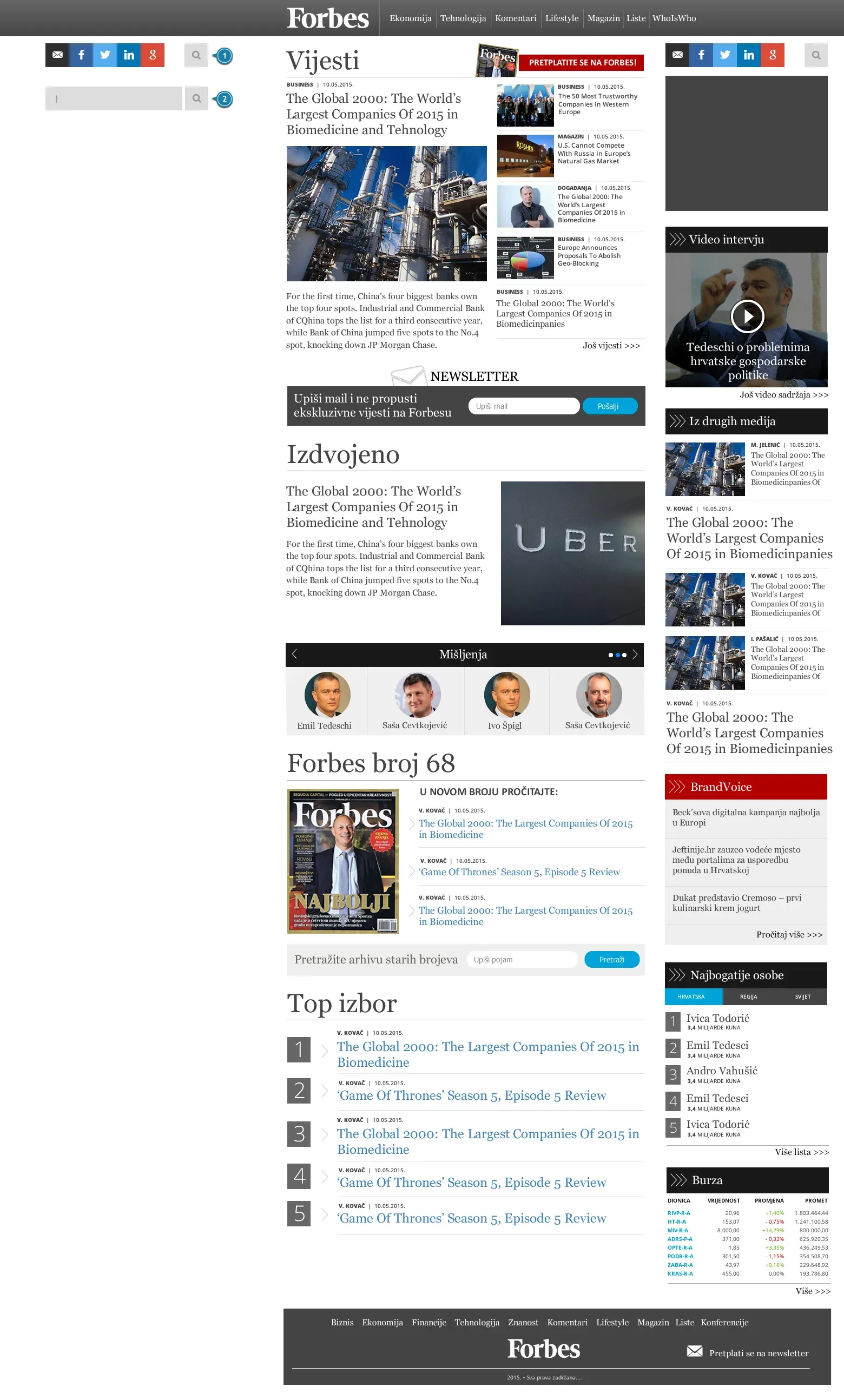 Forbes Hrvatska – portal