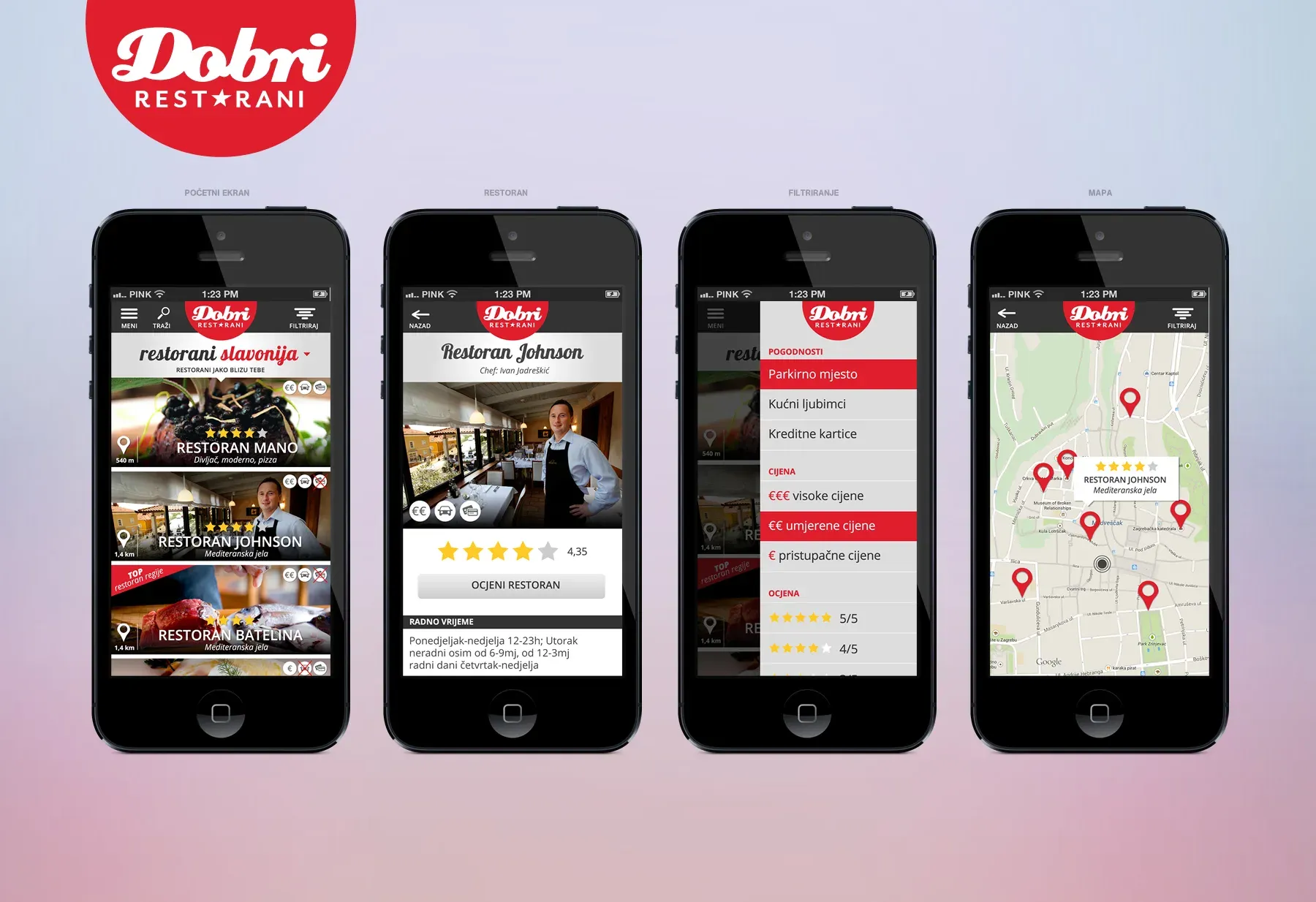 Dobri restorani – mobilna aplikacija