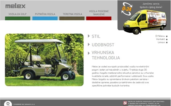 Melex – web i katalog